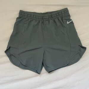 gray nike running shorts